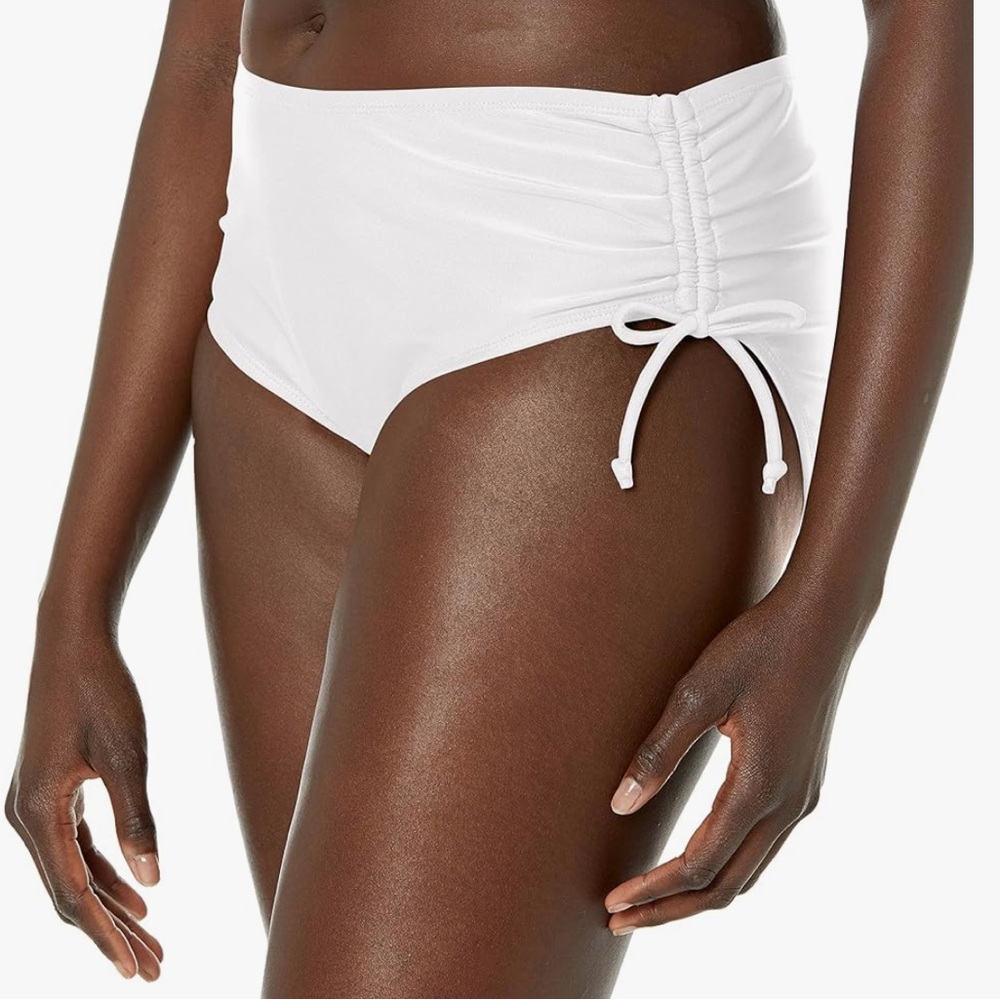 CATALINA women’s white side tie swim bottoms style #19ct305 size M NWT - Picture 6 of 9